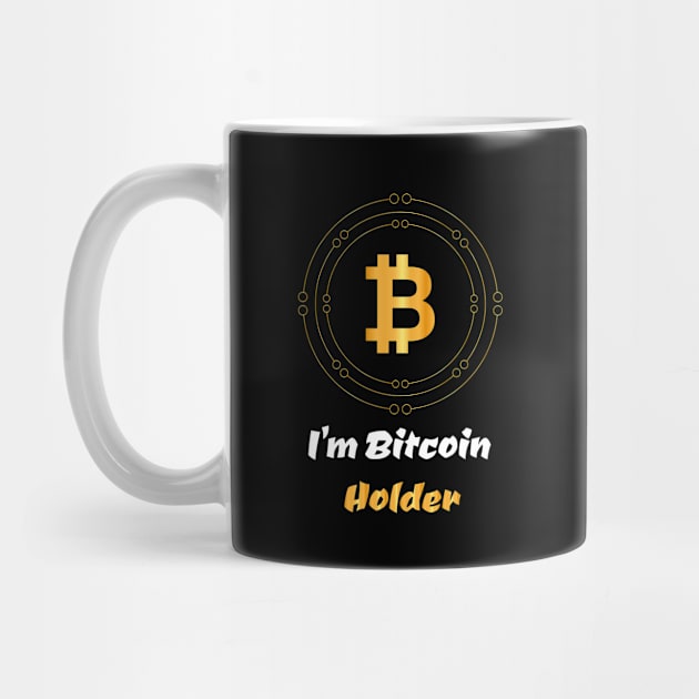 I'm bitcoin holder ,cryptocurrency trader design by HB WOLF Arts